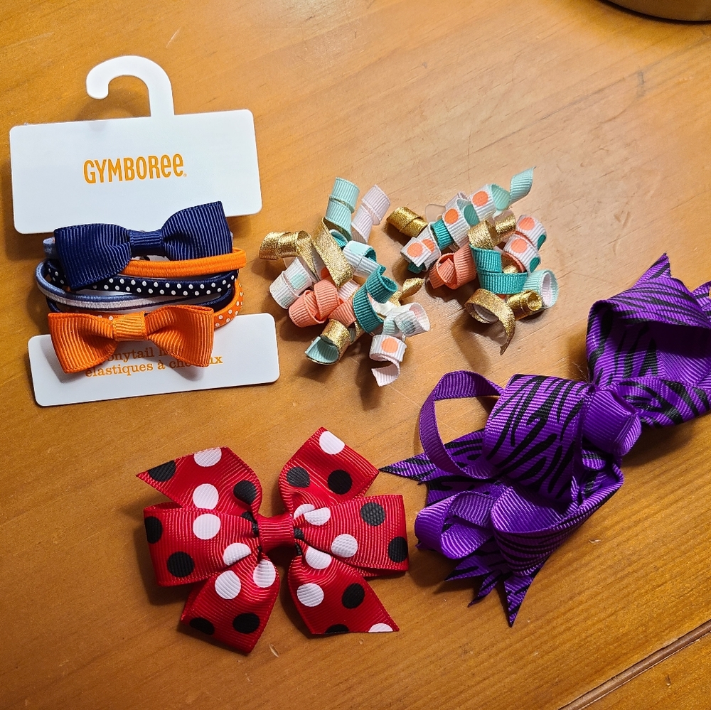 Bundle of blows and hair ties